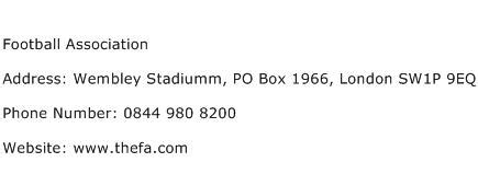 football association contact details